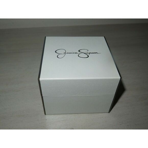 Jessica Simpson JSB8002RG Rose Gold Watch w/ Panther/Tiger Bracelet Crystal Pave - Picture 12 of 12